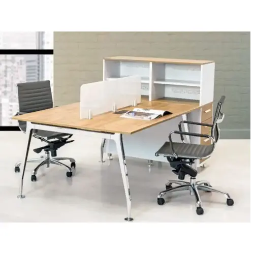 2-Person Cubicle Setup / Functional Office Spaces / Individual Workstations for Productivity