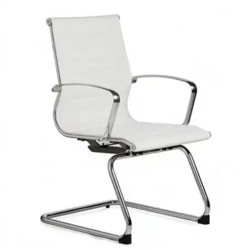 Contemporary Sled Chair / Minimalist Office Seating / Modern Guest Chair Design