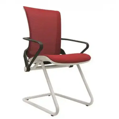 Contemporary Sled Chair / Minimalist Office Seating / Modern Guest Chair Design