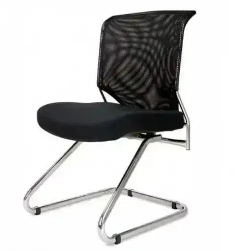 Mesh Back Guest Chair / Sleek Office Visitor Seating / Modern Meeting Room Chair