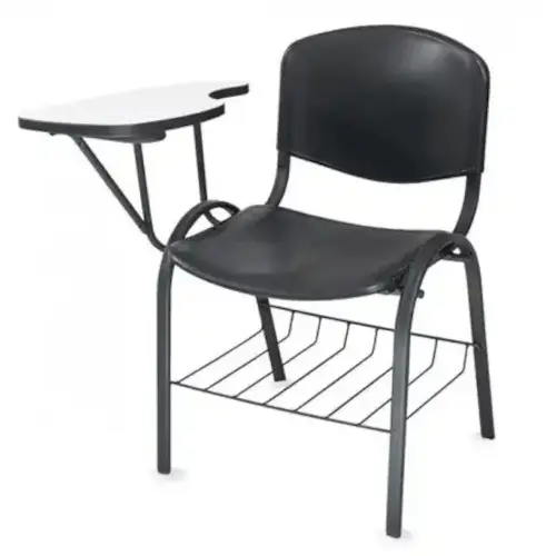 Plastic chair with writing pad new arrivals