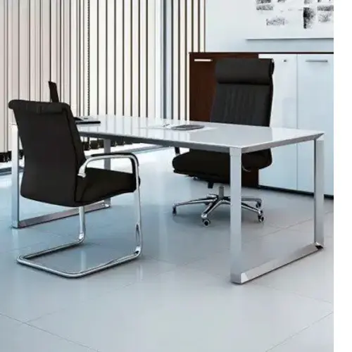 Minimalist Executive Desk / Dual-Tone Finish / Modern Office Design