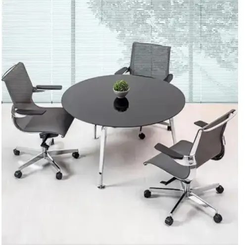 Duplicate of Two-Tone Executive Desk / Wood Style Table / Modern Design Meeting Table