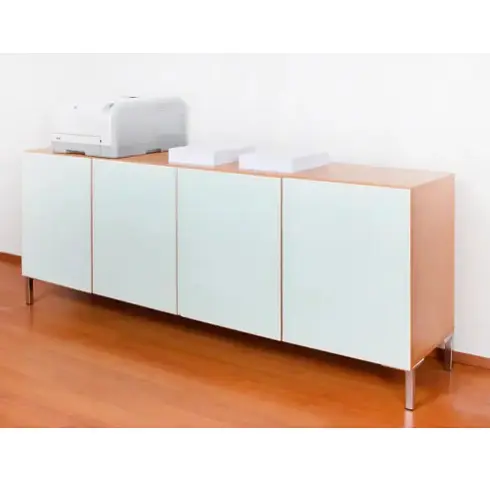 Wooden Mobile Pedestal / Portable Underdesk Cabinet / Compact Rolling Storage