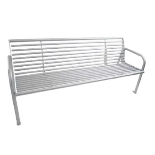 Metallic Waiting Bench / Indoor Airport Seating / Durable Public Bench