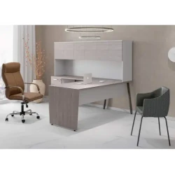 Cubicle Style Workstation / Wide Storage Desk / Functional Office Desk Unit