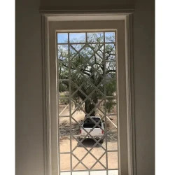 Classic Grid Window Door / Custom Woodwork / Stylish Entryway