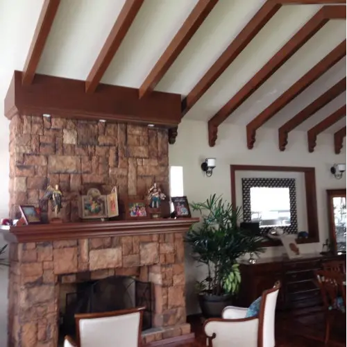 Custom Fireplace Mantel / Home Decor Wood Beam / Handcrafted Ceiling Beams