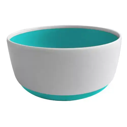 Bicolor Cereal Bowls for Children / Turquoise Kid-Friendly Breakfast Bowls / Family Cereal Bowl