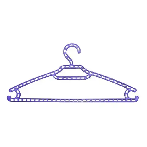 Perforated Purple Hanger / Colored Closet Accessories / Practical Stop Hooks