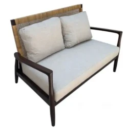 Garden Loveseat / Dual Cushioned Oslo Bench / Woven Backrest Duo Chair