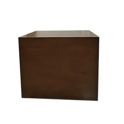 Solid Dining Cube / Sleek Dark Finish / Contemporary Solid Wood BAse