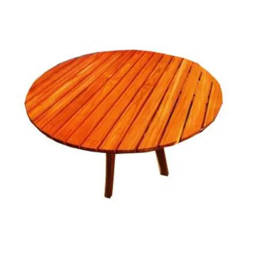 Petite Round Wood Table / Cozy Dining Solution / Natural Finish Design