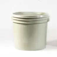 Compact Plastic Bucket / Tiny 4L Bucket / White Bucket With Handle