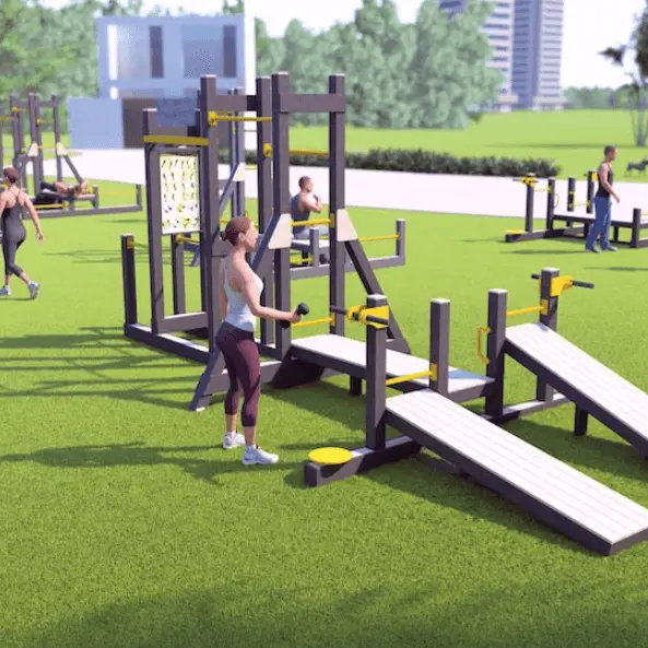 Eco-Fit for Communities / Plastic-Free Outdoor Fitness / Recycled Gym Facilities