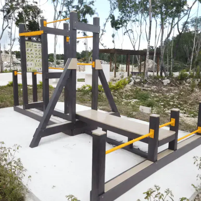 Eco-Fit for Communities / Plastic-Free Outdoor Fitness / Recycled Gym Facilities