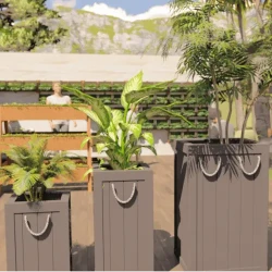 Plastic Wood Garden Beds / Versatile Planter Boxes / Raised Beds for Gardens