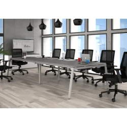 Board Office Council Table /  Meeting Point Table / Compact Boardroom Setup