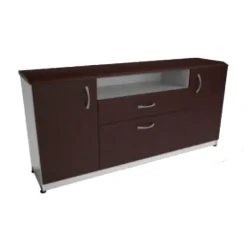 Assembled White Credenza / Desk Essentials Kit / CU-53 Model Credenza Cabinets