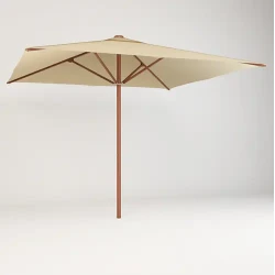 Outdoor Dining Square Umbrella / 3.10 Meter Terrace Shade / Garden Parasol