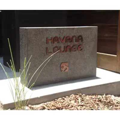 Unique Stone Signage / Artistic Brand Display / Attractive Business Identifier