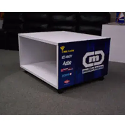 Mini Branded Display Table / Compact Merchandise Unit / Small Promotional Furniture Piece