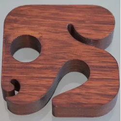 Rich Logo  Sign / Wood Finish Alphabet / Custom Carved Wooden Lettering