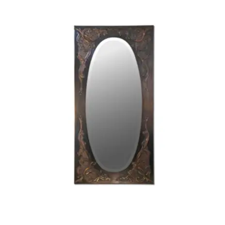 Metal-Clad Reflective Accents / Urban Metal-Band Mirrors