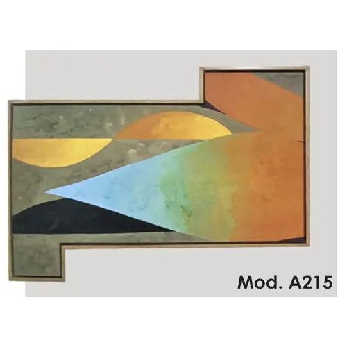 Layered Tones Abstract / Subdued Geometric Artwork / Elegant Angular Painting