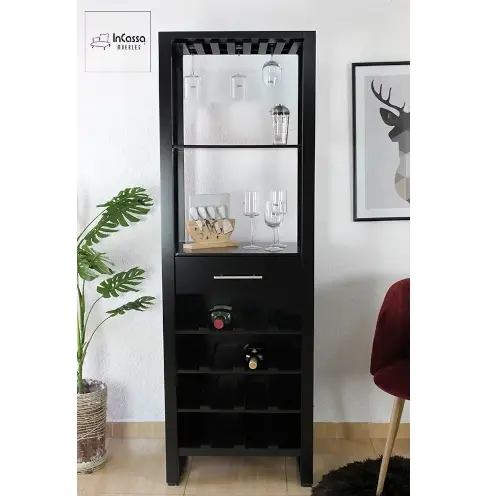 Enclosed liquor store cabinet