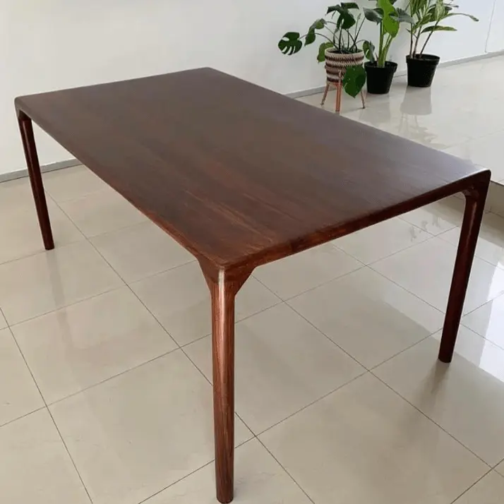 Modern Wood Table / Parota Hardwood Table / Natural Slab Dining