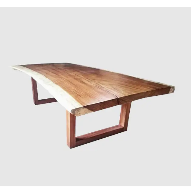 Modern Wood Table / Parota Hardwood Table / Natural Slab Dining