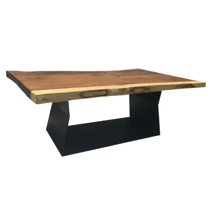 Modern Wood Table / Parota Hardwood Table / Natural Slab Dining