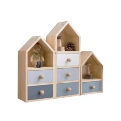 Cottage-Style Dresser / Playful Design Clothes Chest / Kids Room Furniture