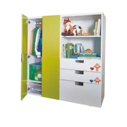 Customizable Kids Wardrobe / Spacious Funny Closet / Drawers & Shelves Cabinet