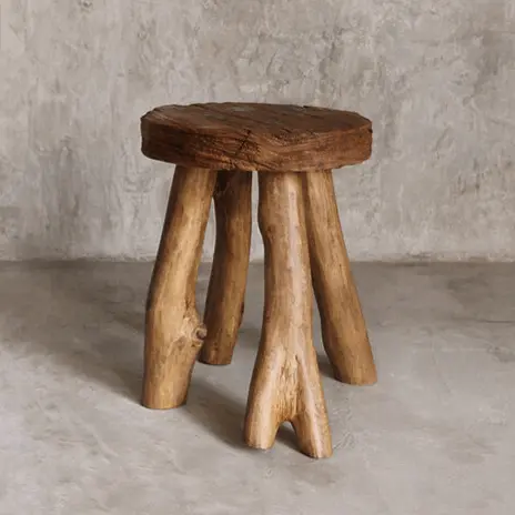 Tree Trunk Seating / Vintage Wood Stools / Contemporary Perches