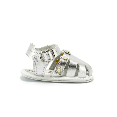 Golden Glimmer Toddler Sandals / Child's Shimmering Footwear / Metallic Kid's Beach Shoes