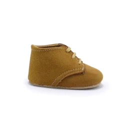 Golden Toddler Lace-Up Boot / Child's Earthy Ankle Shoe / Kid's Rustic Boot