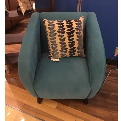 Cozy Modern Armchair Vibrant Teal Accent Chair Contemporary