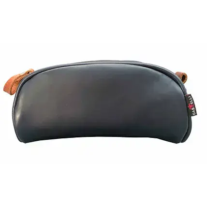 Leather Toiletry Bag In Navy / Custom Leather Toiletry Bag