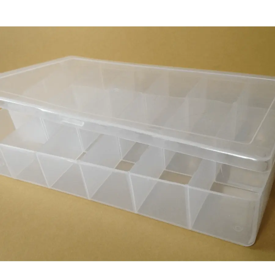 Plastic Container with Grid Divisions / Customizable Grid Divided Box