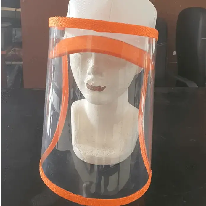 Caps with Transparent Plastic Face Shield / Customizable Cap with Face Shield