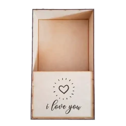 MDF Wood Box for Flowers with Engraving / Customizable MDF Flower Box