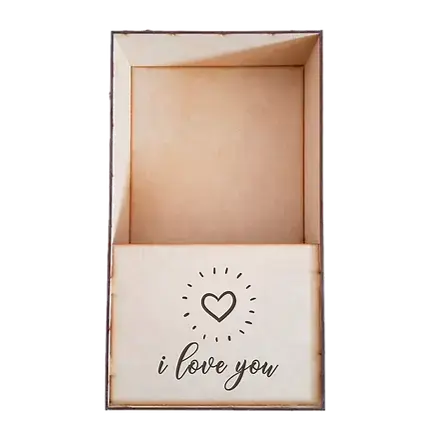 MDF Wood Box for Flowers with Engraving / Customizable MDF Flower Box