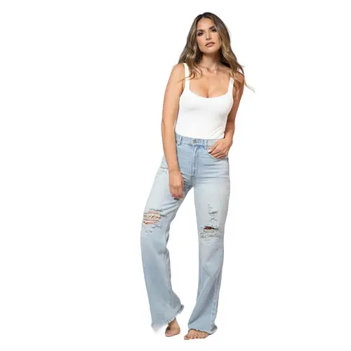 Women's Jean Pants / Denim Pants for Her / Jean Pants Blue Wide