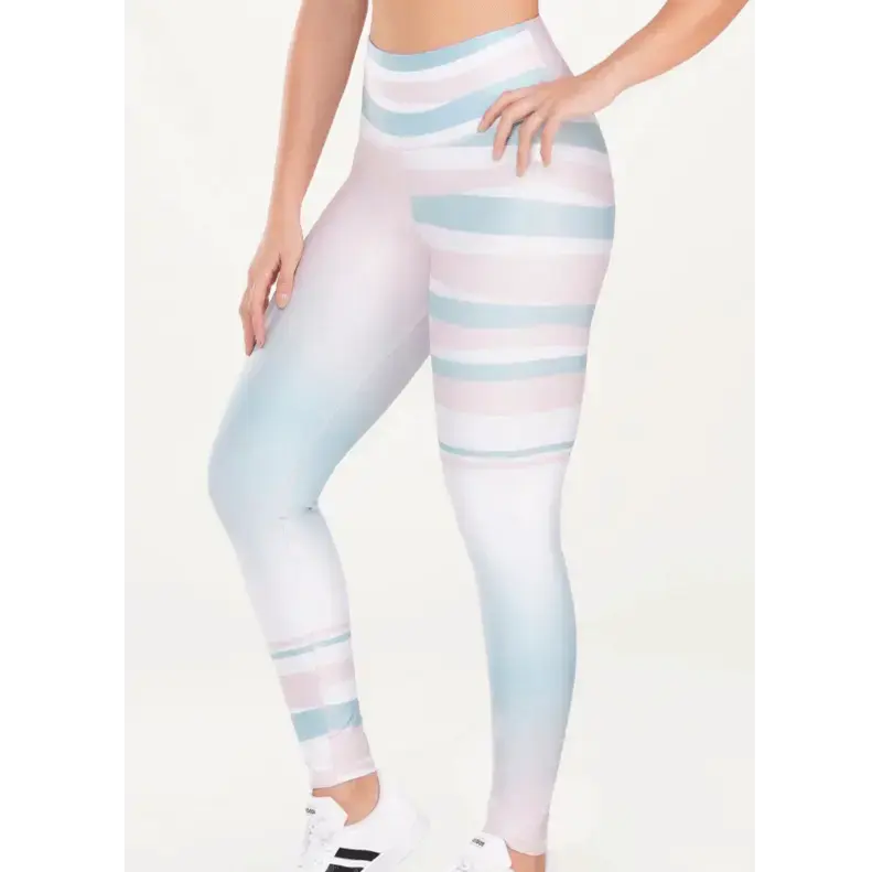 Sublimated Degrade Pink Leggings / Sports Leggings for Women / Women's Athletic Tights