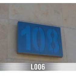 Stainless Steel Numbering / Customized Corporate Logos / Precision Stainless Signage