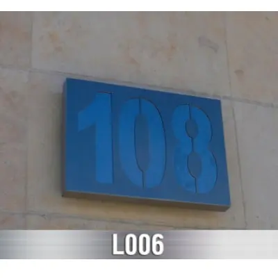 Stainless Steel Numbering / Customized Corporate Logos / Precision Stainless Signage