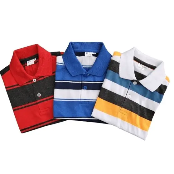 Striped Polo Shirt for Kids / Children's Striped Polo Tee / Kids' Polo Shirt with Stripes