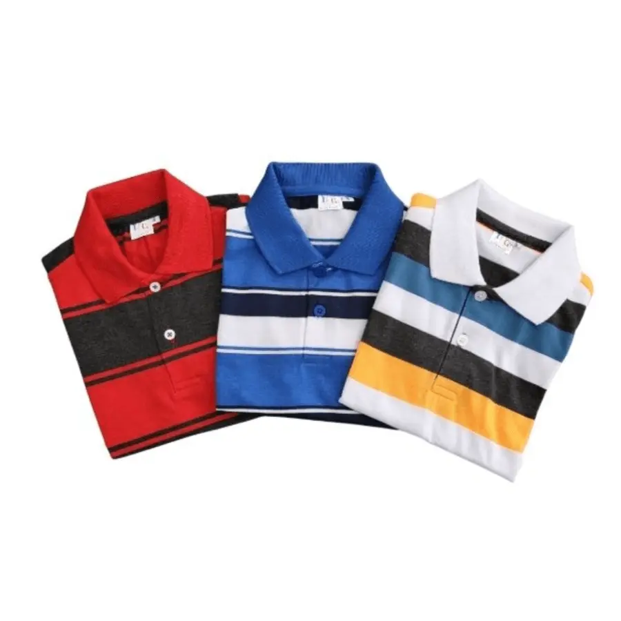 Striped Polo Shirt for Kids / Children's Striped Polo Tee / Kids' Polo Shirt with Stripes